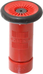 Made in USA - 1" Hose Diam NPSH Constant Flow Hose Nozzle - 22 Max GPM, Polyurethane, 100 psi - Makers Industrial Supply