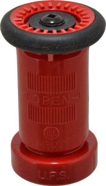 Made in USA - 1-1/2" Hose Diam NST Constant Flow Hose Nozzle - 75 Max GPM, Polyurethane, 100 psi - Makers Industrial Supply