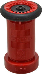 Made in USA - 1-1/2" Hose Diam NST Constant Flow Hose Nozzle - 75 Max GPM, Polyurethane, 100 psi - Makers Industrial Supply