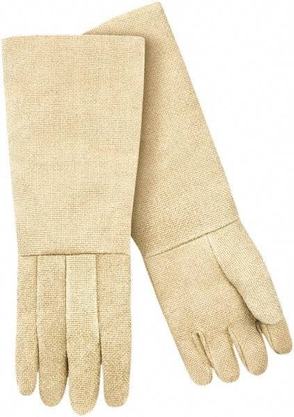 Steiner - Size Universal Wool Lined Fiberglass Heat Resistant Glove - 23" OAL, Slip-On Cuff - Makers Industrial Supply