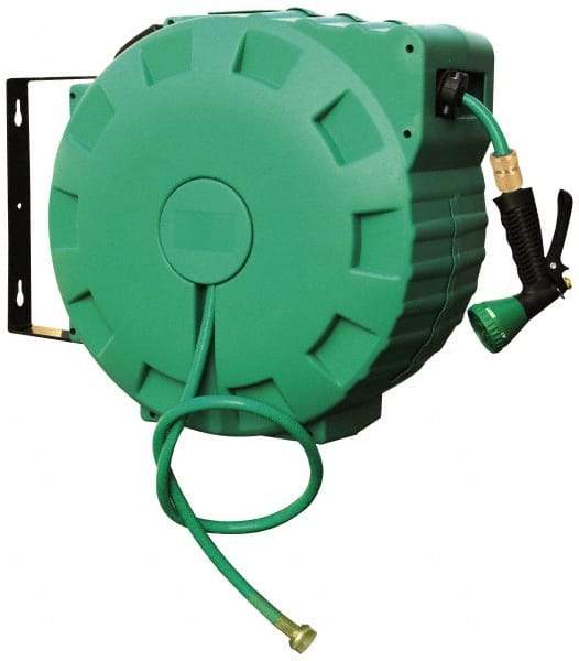 Value Collection - 80' Spring Retractable Hose Reel - 140 psi, Hose Included - Makers Industrial Supply