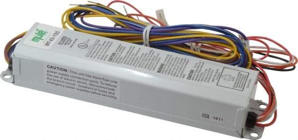 Mule - 2 Lamp, 120-277 Volt, T8, T10, T12 Fluorescent Emergency Ballast - 0 to 39 Watt, 350 to 450 Lumens, 90 min Run Time, 2 Inch Long x 9-16/41 Inch Wide x 1-1/2 Inch High - Makers Industrial Supply