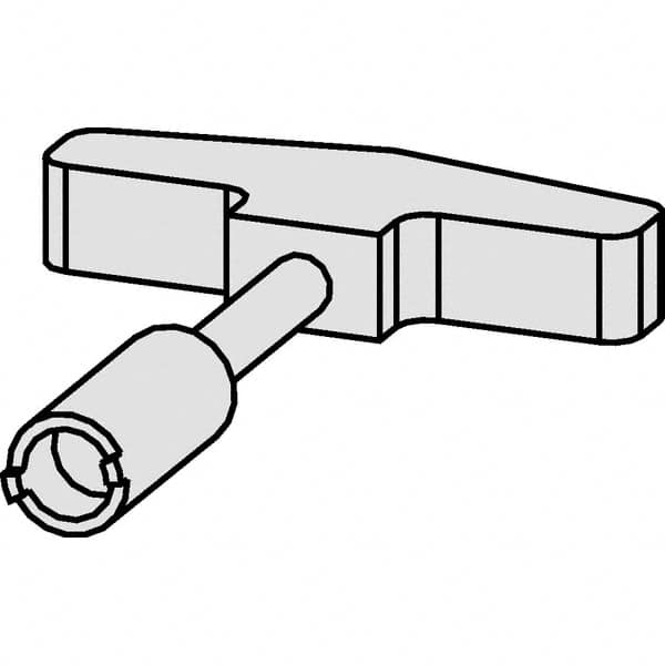 Kennametal - Rotary Tool Holder Assembly Wrench - 178mm Long, Use with HSK Holder - Exact Industrial Supply