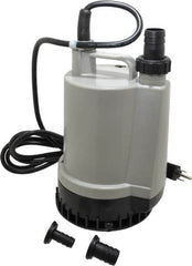 Value Collection - 1/6 hp, 120 Amp Rating, 120 Volts, Full-On Operation, Submersible Pump - Plastic Housing - Makers Industrial Supply