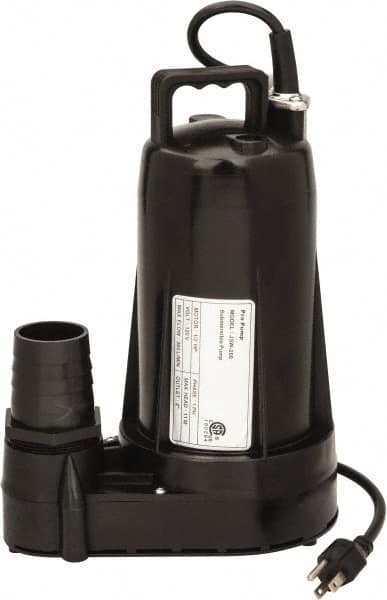 Value Collection - 1/2 hp, 120 Amp Rating, 120 Volts, Full-On Operation, Submersible Pump - Plastic Housing - Makers Industrial Supply