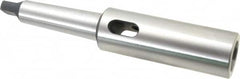 Jacobs - MT4 Inside Morse Taper, MT4 Outside Morse Taper, Extension Morse Taper to Morse Taper - 264.92mm OAL, Alloy Steel, Hardened & Ground Throughout - Exact Industrial Supply