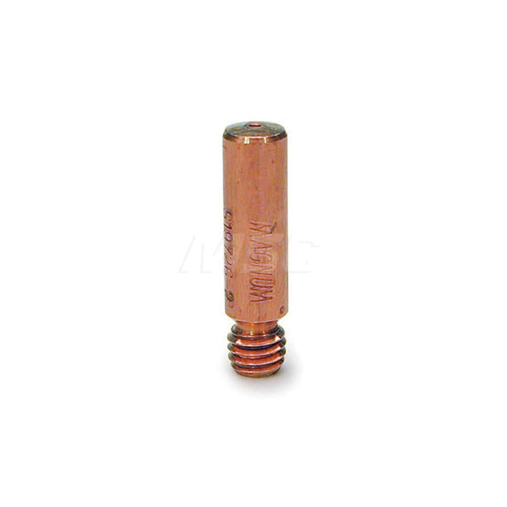 MIG Welder Contact Tip: 0.025″ Min x 0.025″ Max Wire Dia, Threaded Use with Magnum 100L