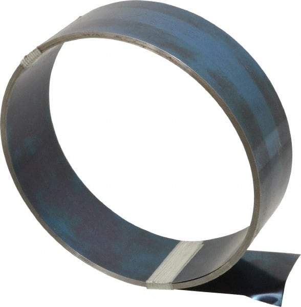 Value Collection - 1 Piece, 25 Ft. Long x 2 Inch Wide x 0.01 Inch Thick, Roll Shim Stock - Spring Steel - Makers Industrial Supply