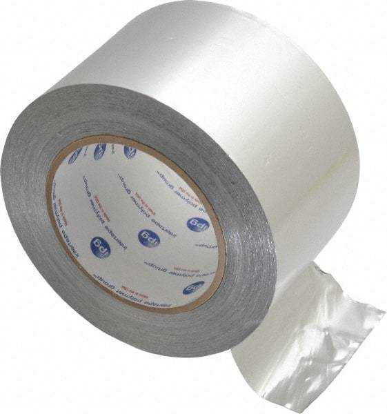 Intertape - 3" x 60 Yds Silver Foil Tape - 5 mil, Acrylic Adhesive, Aluminum Foil Backing, 28 Lb/ln Tensile Strength, -29.2°F to 325°F, Series ALF300 - Makers Industrial Supply