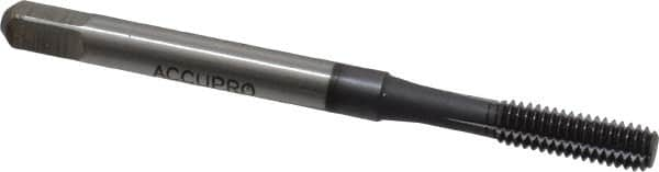 Accupro - M4x0.70 Metric Coarse D6 Thread Limit Bottoming Thread Forming Tap - Powdered Metal High Speed Steel, TiCN Finish, 2-1/8" OAL - Makers Industrial Supply