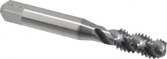 Accupro - 3/8-16 UNC 3 Flute 3B Modified Bottoming Spiral Flute Tap - Powdered Metal, TiCN Finish, 2-15/16" OAL, Right Hand Flute, Right Hand Thread, H3 - Makers Industrial Supply