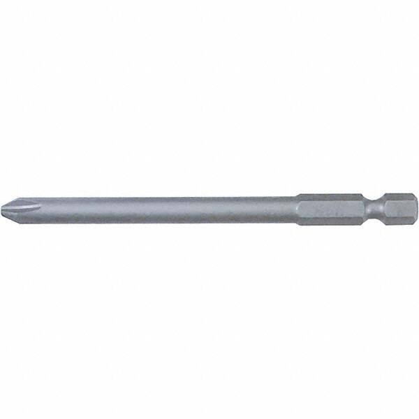 Wiha - #3 Power Bit - 1/4" Drive, 2-3/4" OAL - Makers Industrial Supply