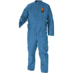 KleenGuard - Size 2XL SMS General Purpose Coveralls - Blue, Zipper Closure, Open Cuffs, Open Ankles - Makers Industrial Supply