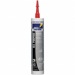 White Lightning - 10 oz Cartridge Red RTV Silicone Joint Sealant - -80 to 400°F Operating Temp, 30 min Tack Free Dry Time, 24 hr Full Cure Time - Makers Industrial Supply