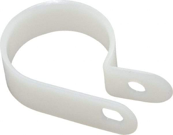 Value Collection - 27.28mm Bundle Diam, 0.181" Hole, Nylon Clamp - White - Makers Industrial Supply