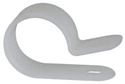 Value Collection - 19.9mm Bundle Diam, 0.181" Hole, Nylon Clamp - White - Makers Industrial Supply