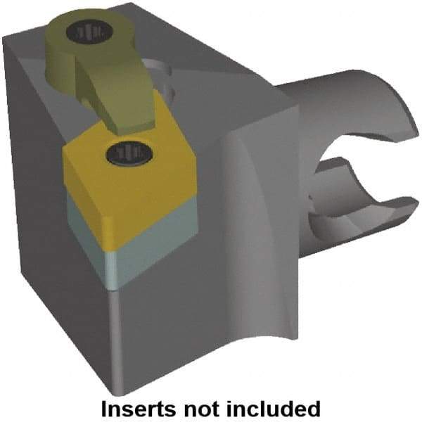 Kennametal - Left Hand Cut, Size KM25, DN.. Insert Compatiblity, Modular Turning & Profiling Cutting Unit Head - 22mm Ctr to Cutting Edge, 30mm Head Length, Series KM Mini - Makers Industrial Supply