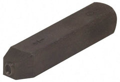 Made in USA - 1/8" Character Size, Q Character, Heavy Duty Individual Steel Stamp - Steel, Letter - Makers Industrial Supply