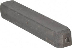 Made in USA - 1/8" Character Size, U Character, Heavy Duty Individual Steel Stamp - Steel, Letter - Makers Industrial Supply