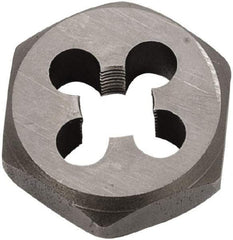 Union Butterfield - 1-1/2 - 6 UNC Thread, 2-9/16" Hex, Right Hand Thread, Hex Rethreading Die - Chromium Steel, 1" Thick, Series 2025 - Exact Industrial Supply