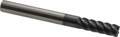 Niagara Cutter - 1/4", 5 Flute, Single End, Solid Carbide, 0.03" Corner Radius End Mill - 2-1/2" OAL, 45° Helix, Right Hand Flute, 3/4" LOC, Right Hand Cut - Makers Industrial Supply