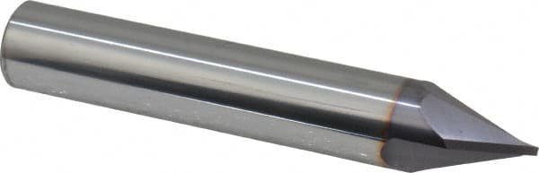 Niagara Cutter - 1/2" Diam 2 Flute Single End Solid Carbide Chamfer Mill - Makers Industrial Supply