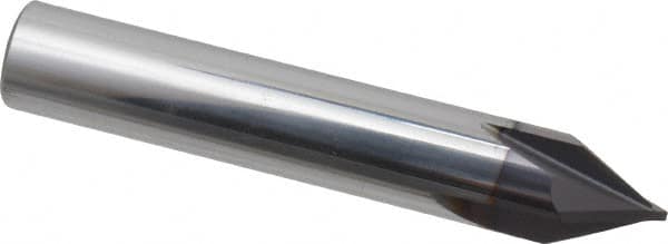 Niagara Cutter - 1/2" Diam 4 Flute Single End Solid Carbide Chamfer Mill - Makers Industrial Supply