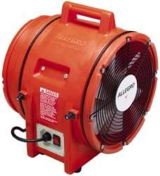 Allegro - Electric AC Axial Blower - 1 hp, 1,842 CFM, 220 Max Voltage Rating - Makers Industrial Supply