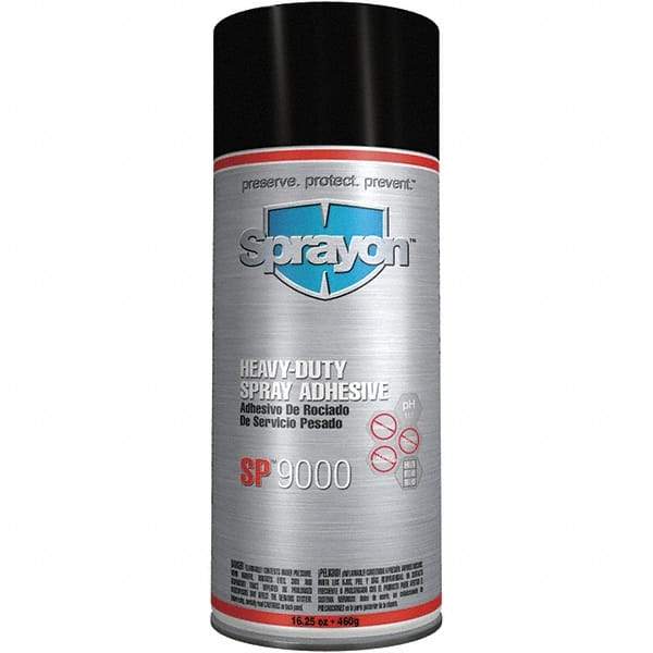 Krylon - 16.25 oz Aerosol White Spray Adhesive - High Tack, 170°F Heat Resistance, High Strength Bond, Flammable, Series SP9000 - Makers Industrial Supply