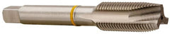 Accupro - 1-8, 3 Flute, Bright Finish, Vanadium High Speed Steel Spiral Point Tap - Plug Chamfer, Right Hand Thread, 5-1/8" OAL, 45mm Thread Length, 20.32mm Shank Diam, 2B Class of Fit - Exact Industrial Supply