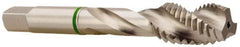 Accupro - #12-24 3 Flute 2B Modified Bottoming Spiral Flute Tap - Vanadium High Speed Steel, Bright Finish, 2-3/8" OAL, Right Hand Flute, Right Hand Thread - Makers Industrial Supply