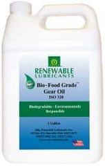 Renewable Lubricants - 1 Gal Bottle, Mineral Gear Oil - 24°F to 518°F, 252 St Viscosity at 40°C, 34 St Viscosity at 100°C, ISO 320 - Makers Industrial Supply