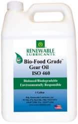 Renewable Lubricants - 1 Gal Bottle, Mineral Gear Oil - 23°F to 250°F, 382 St Viscosity at 40°C, 49 St Viscosity at 100°C, ISO 460 - Makers Industrial Supply