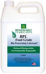 Renewable Lubricants - 1 Gal Bottle Thin Oily Film Penetrant/Lubricant - 0°F to 280°F, Food Grade - Makers Industrial Supply