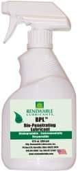 Renewable Lubricants - 12 oz Spray Bottle Thin Oily Film Penetrant/Lubricant - -22°F to 295°F - Makers Industrial Supply