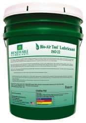 Renewable Lubricants - 5 Gal Pail, ISO 22, Air Tool Oil - -40°F to 420°, Series Bio-Air - Makers Industrial Supply