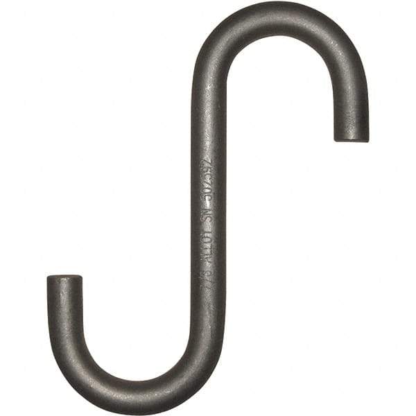 Peerless Chain - Trade Size 3/4", 2-1/4" Opening, Alloy Steel Shot Blasted/Rust Inhibitor S-Hook - 1,750 Lb Capacity, 3/4" Wire, 8-1/4" OAL - Makers Industrial Supply