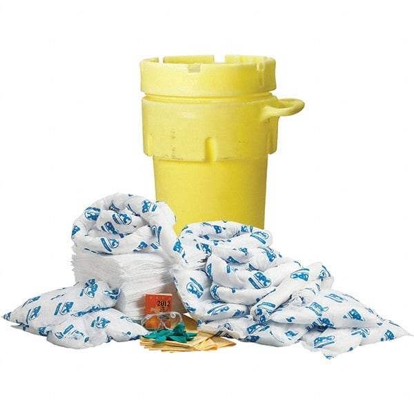 Brady SPC Sorbents - 75 Gal Capacity Oil Only Spill Kit - 95 Gal Polyethylene Drum - Makers Industrial Supply