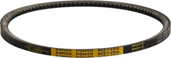 Bando - Section 3VX, 3/8" Wide, 25" Outside Length, V-Belt - Rubber Compound, Black, Narrow Cogged, No. 3VX250 - Makers Industrial Supply