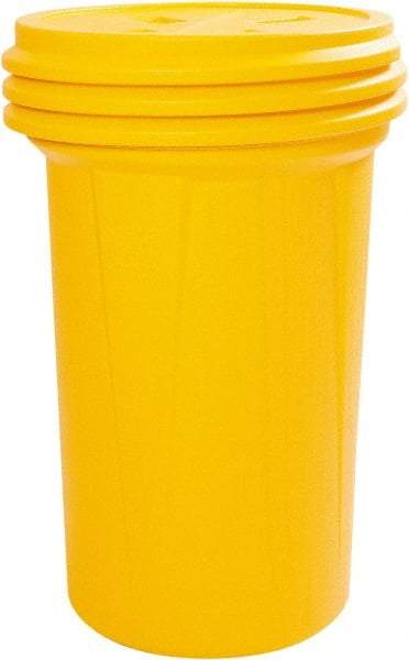 Eagle - 57 Gallon Closure Capacity, Screw On Closure, Yellow Overpack - 55 Gallon Container, HDPE, 550 Lb. Capacity, UN; DOT Listing - Makers Industrial Supply