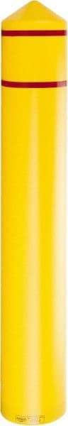 Eagle - 9-3/8" Wide x 9-3/8" Deep x 57" High, 8" Bumper Post Sleeve - Yellow, HDPE, 8 Lb, Smooth Surface - Makers Industrial Supply