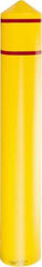 Eagle - 9-3/8" Wide x 9-3/8" Deep x 57" High, 8" Bumper Post Sleeve - Yellow, HDPE, 8 Lb, Smooth Surface - Makers Industrial Supply