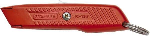 Stanley - Retractable Utility Knife - Orange Metal Handle, 1 Blade Included - Makers Industrial Supply