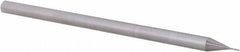 Accupro - 1/64", 3 Flute, Single End, Solid Carbide, 0.003" Corner Radius End Mill - 2-1/2" OAL, 30° Helix, Right Hand Flute, 0.022" LOC, Right Hand Cut, 0.078" Extended Reach - Makers Industrial Supply