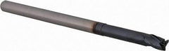 Accupro - 3/16", 3 Flute, Single End, Solid Carbide, 0.015" Corner Radius End Mill - 3" OAL, 30° Helix, Right Hand Flute, 9/32" LOC, Right Hand Cut, 1" Extended Reach - Makers Industrial Supply