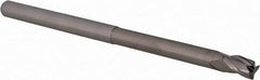 Accupro - 3/16", 3 Flute, Single End, Solid Carbide, 0.015" Corner Radius End Mill - 3" OAL, 30° Helix, Right Hand Flute, 9/32" LOC, Right Hand Cut, 1-1/2" Extended Reach - Makers Industrial Supply