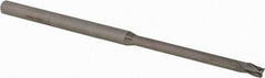 Accupro - 3/32", 3 Flute, Single End, Solid Carbide, 0.015" Corner Radius End Mill - 2-1/2" OAL, 30° Helix, Right Hand Flute, 0.139" LOC, Right Hand Cut, 1-1/8" Extended Reach - Makers Industrial Supply