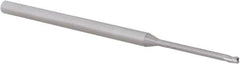 Accupro - 1/16", 3 Flute, Single End, Solid Carbide, 0.015" Corner Radius End Mill - 2-1/2" OAL, 30° Helix, Right Hand Flute, 0.093" LOC, Right Hand Cut, 3/4" Extended Reach - Makers Industrial Supply