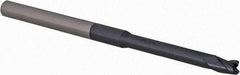 Accupro - 5/32", 3 Flute, Single End, Solid Carbide, 0.015" Corner Radius End Mill - 3" OAL, 30° Helix, Right Hand Flute, 0.234" LOC, Right Hand Cut, 1-1/4" Extended Reach - Makers Industrial Supply