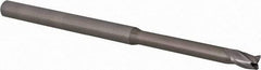 Accupro - 5/32", 3 Flute, Single End, Solid Carbide, 0.015" Corner Radius End Mill - 3" OAL, 30° Helix, Right Hand Flute, 0.234" LOC, Right Hand Cut, 1-1/4" Extended Reach - Makers Industrial Supply